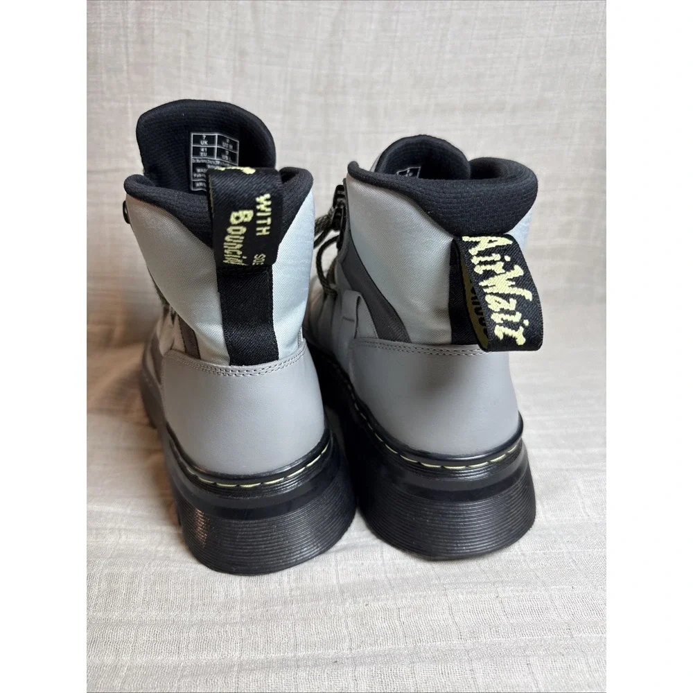 Dr Martens Boury‎ Size 9 Woman - 8 Men Boots Gray Black Chunky Casual NEW-no box